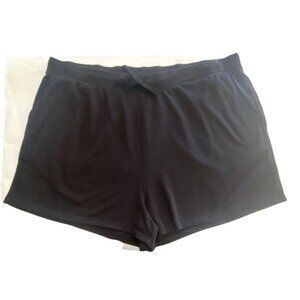 Old Navy Shorts 3 Inch Inseam Vintage Black Jack High Rise 4X Plus Elastic Waist